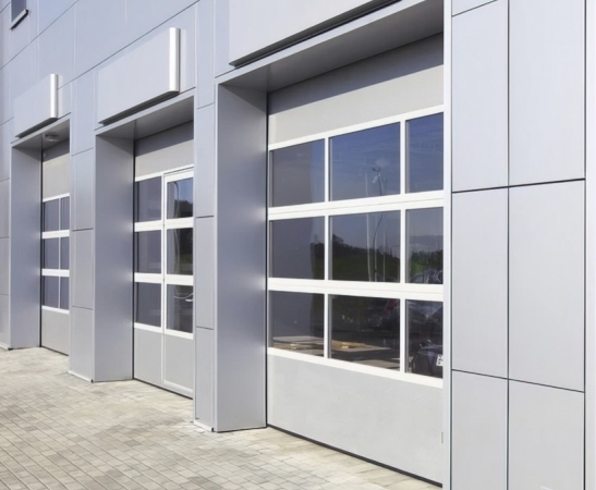 Панорамные ворота Алютех Alutrend в Ипатово