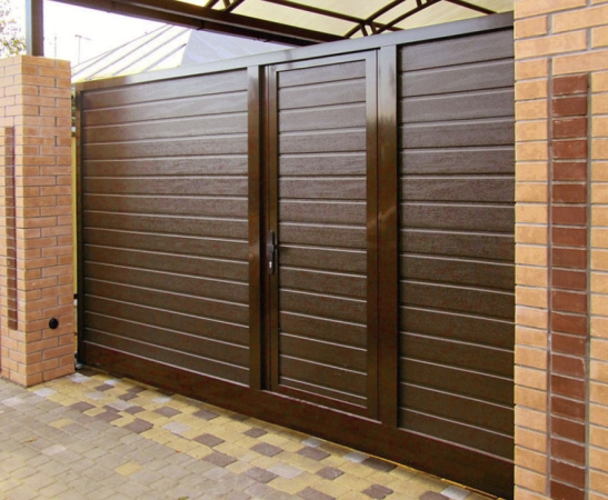 Ворота с калиткой в Ипатово