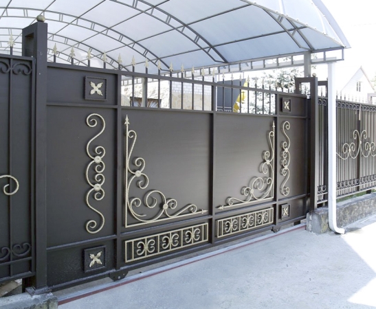 Металлические ворота в Ипатово